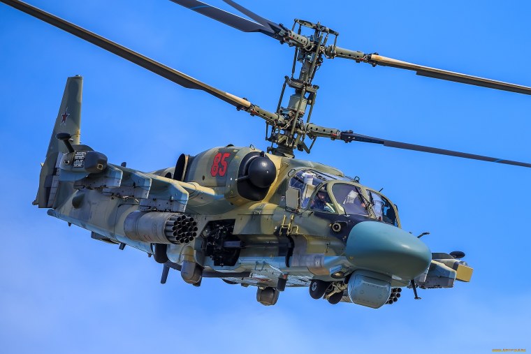 Военный вертолёт ка-52 Аллигатор
