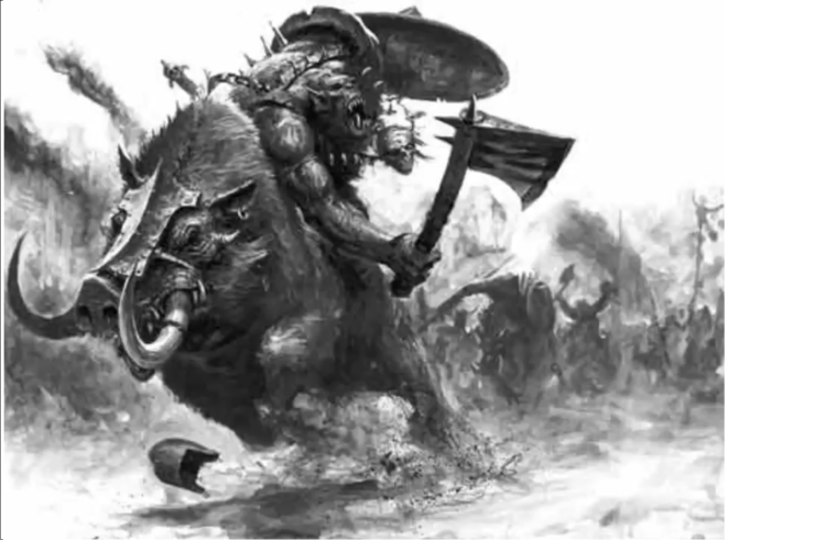 Орки на кабанах вархаммер