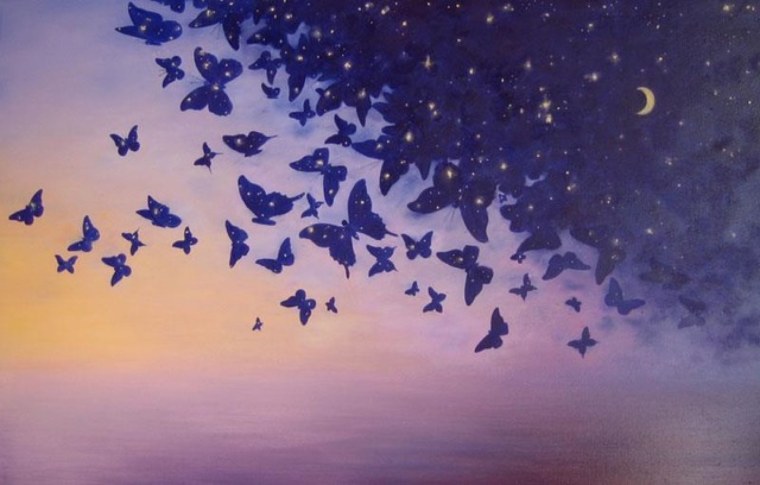 Природа бабочки в полете