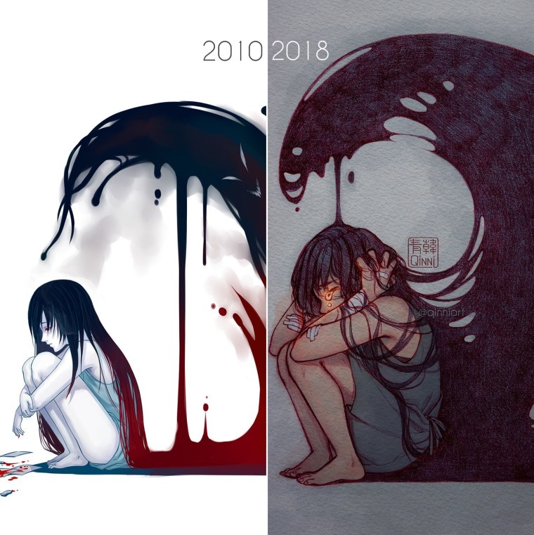 Необычные арты депрессивные