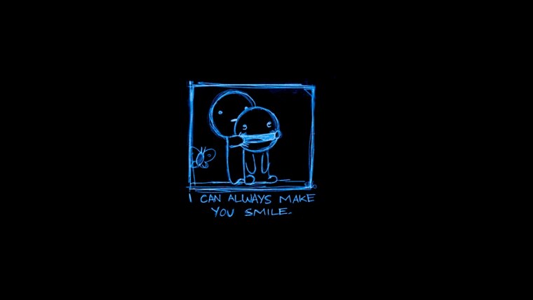 Эстетика надписи на черном фоне