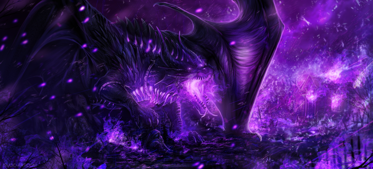 Дракон фиолетовый