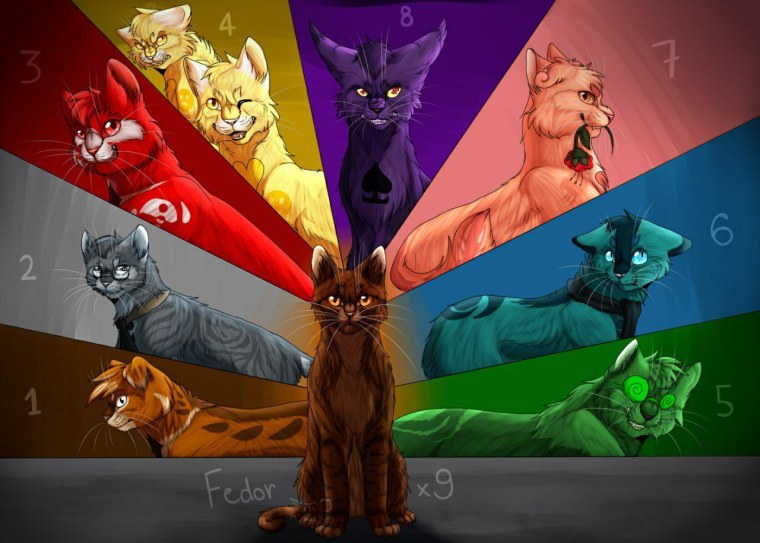 13 Карт в виде котов