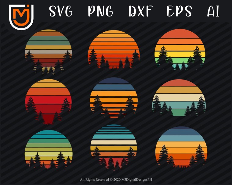 Ретровейв солнце