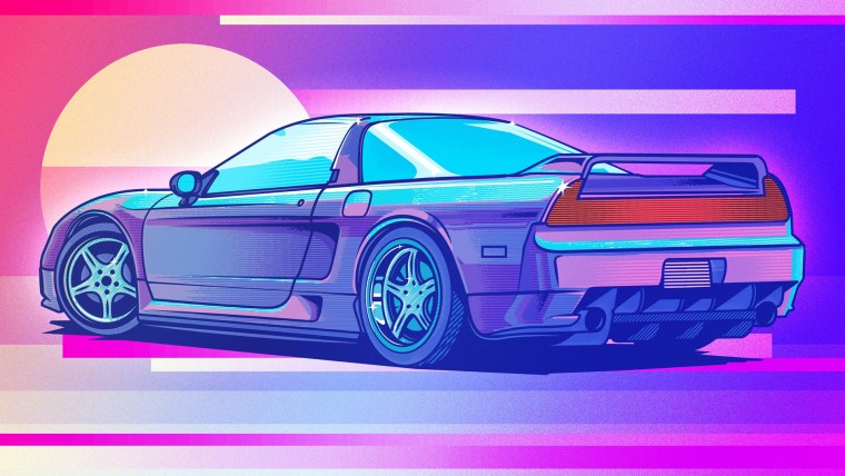 Nissan Skyline r34 GTR Retrowave