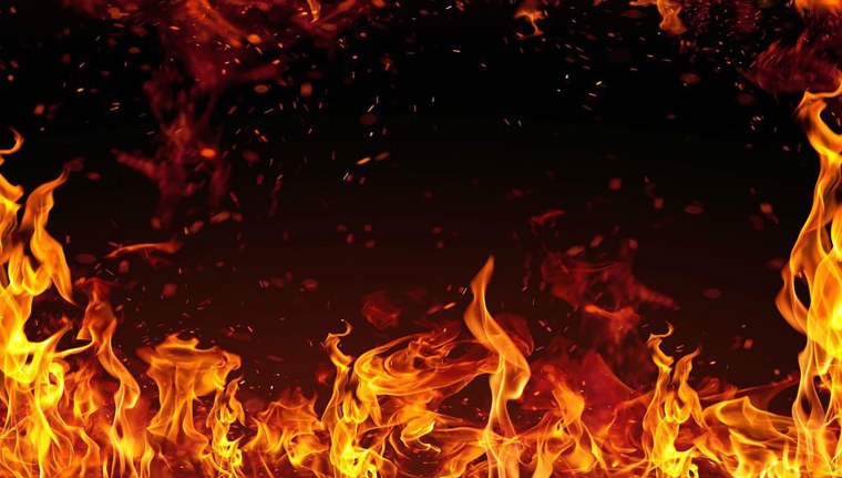 Красный фон огонь