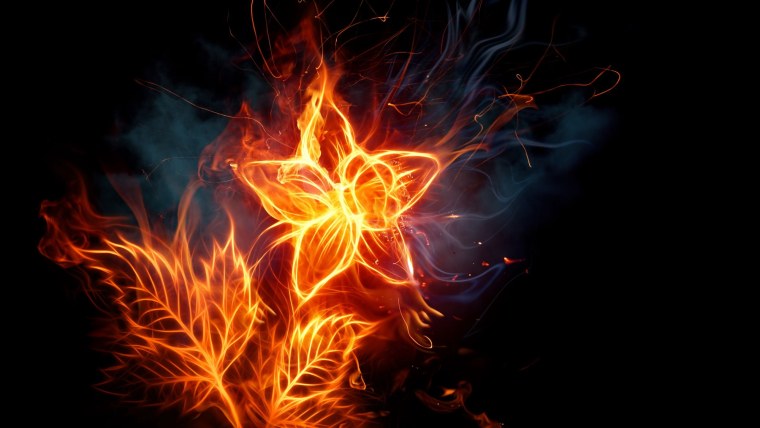 Красивое пламя