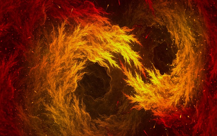 Фракталы огонь