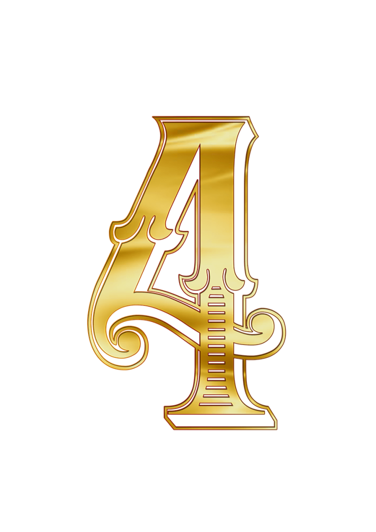 Красивая цифра 4