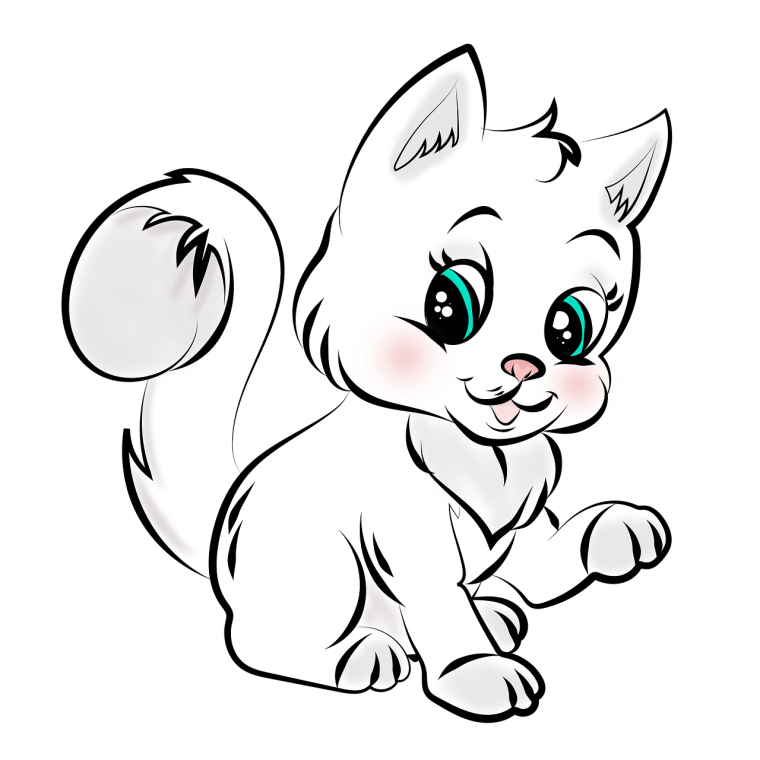 Котенок рисунок