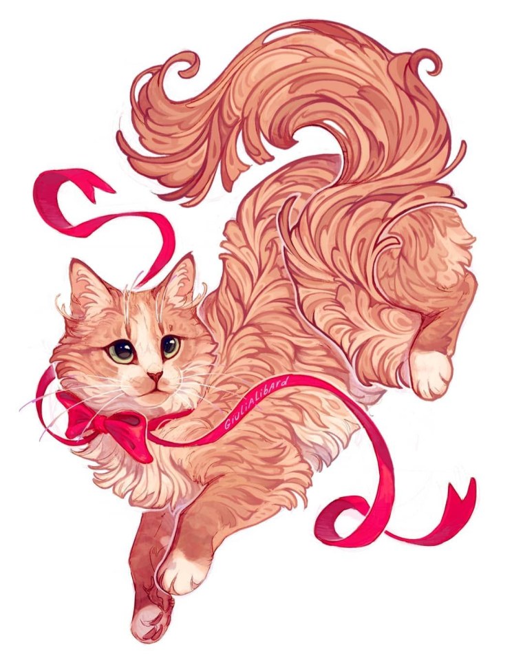 Рисуем кошку