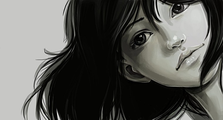 Красивая девушка арт