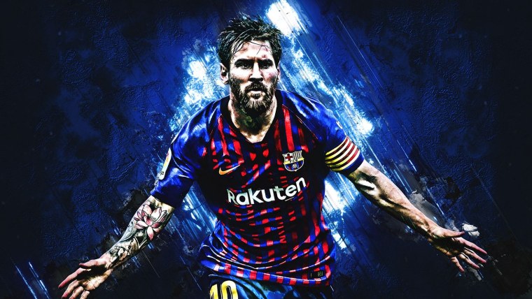 Месси Барселона арт