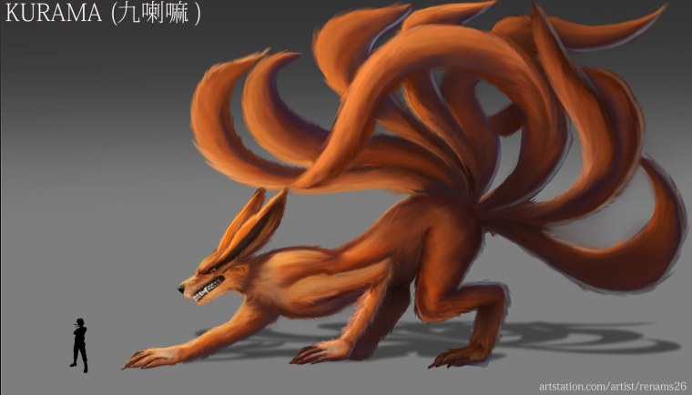 Кицунэ демон Лис курама