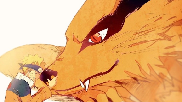 Наруто и девятихвостый Лис друзья