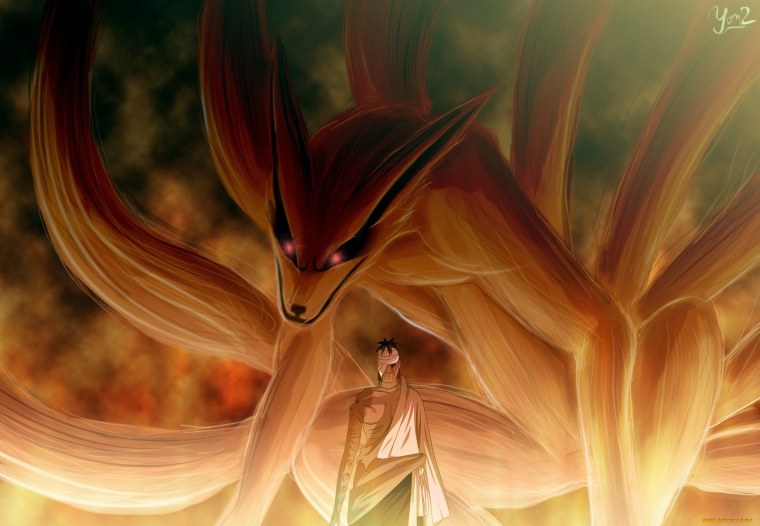 Курама девятихвостый демон Лис