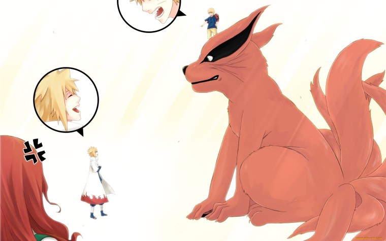 Маленький Наруто и курама