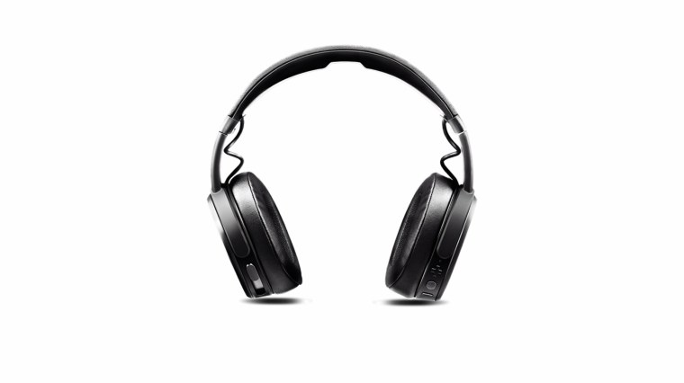 Наушники на синем фоне