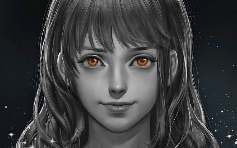 Портрет аниме девушки