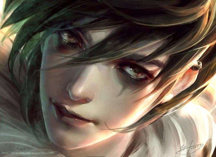 Эльф с черными глазами