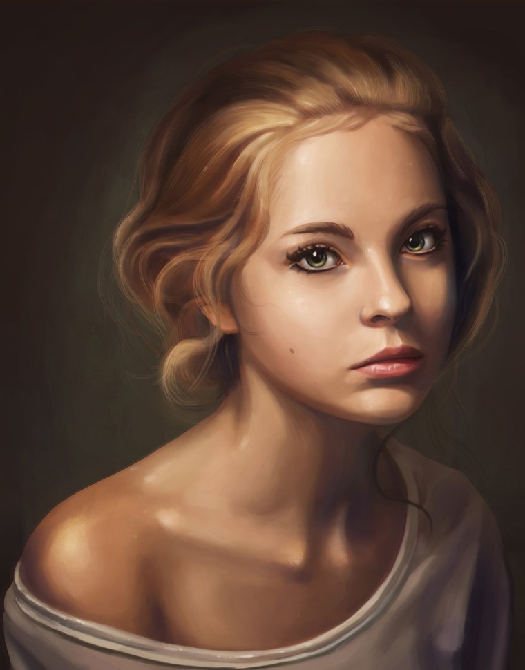 Блондинка арт