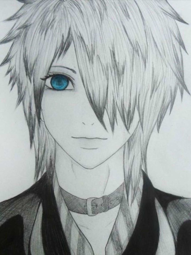 Аниме персонажи карандашом