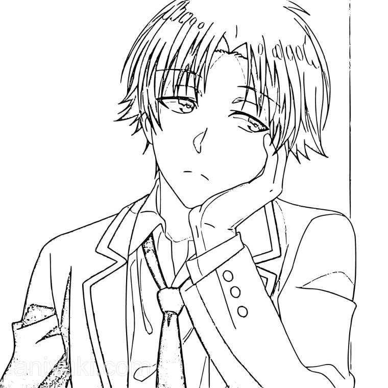 Раскраска аниме мальчики