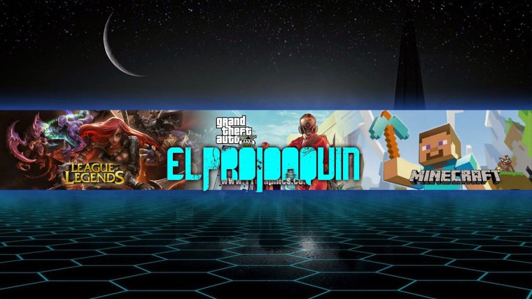 Шапка для игрового канала