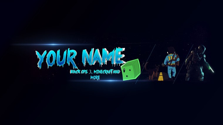 Шапка для канала по играм