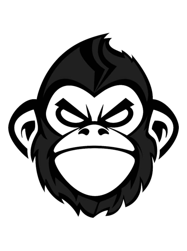 Крутая обезьяна в очках