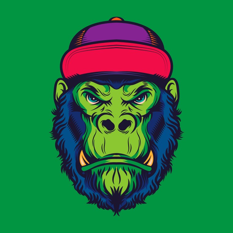 Горилла в шляпе