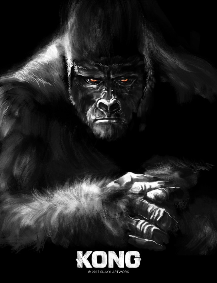 Горилла эскиз