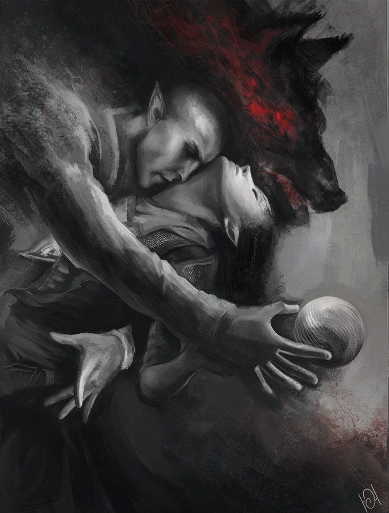 Оборотень и девушка страсть