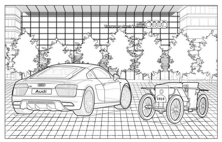 Audi rs6 avant чертеж