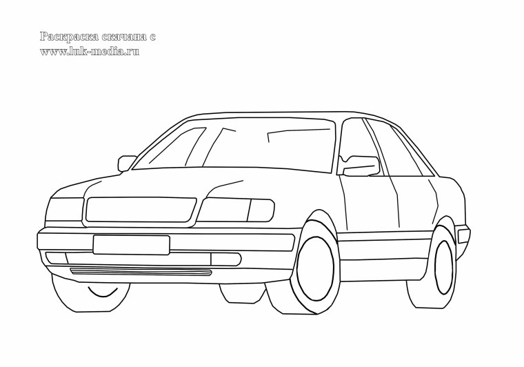 Раскраска Ауди а6 с5