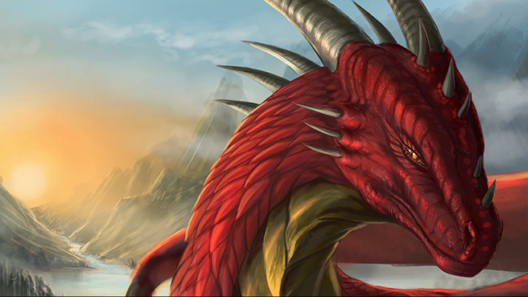 Красный дракон фэнтези
