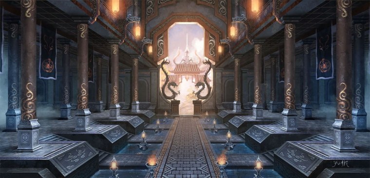Тронный зал дворца тьмы