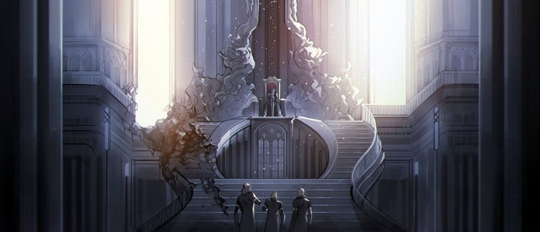 Дворец Тронный зал трон фэнтези