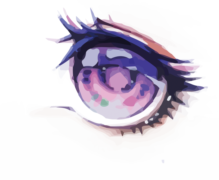 Фиолетовый глаз аниме