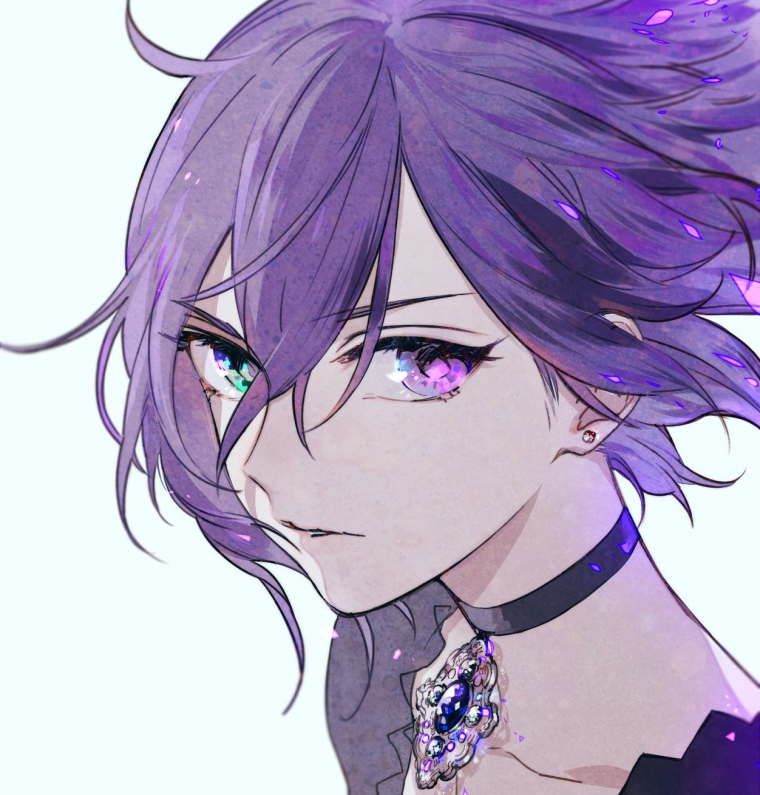 Фиолетовый глаз аниме