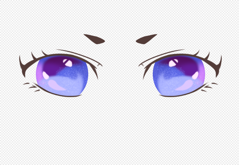 Фиолетовые анимешные глаза