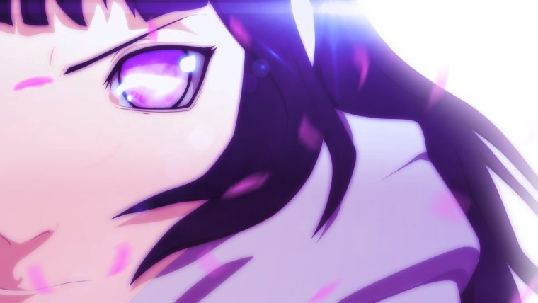 Хината Хьюга фиолетовые глаза