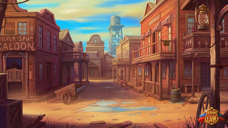 Дикий Запад Салун фон
