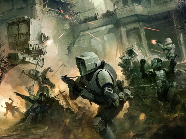 Арт солдаты имперской армии Звёздные войны