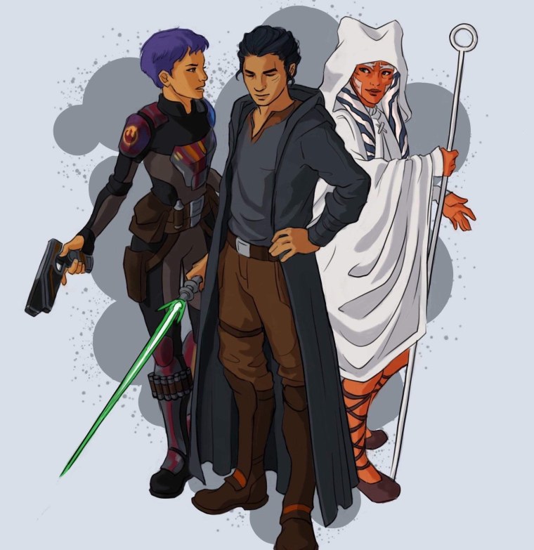 Асока тано и Эзра Бриджер