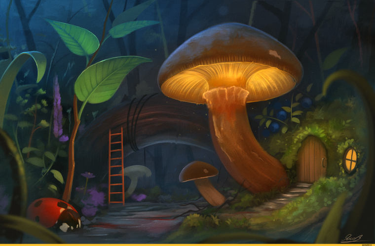 Грибы фэнтези