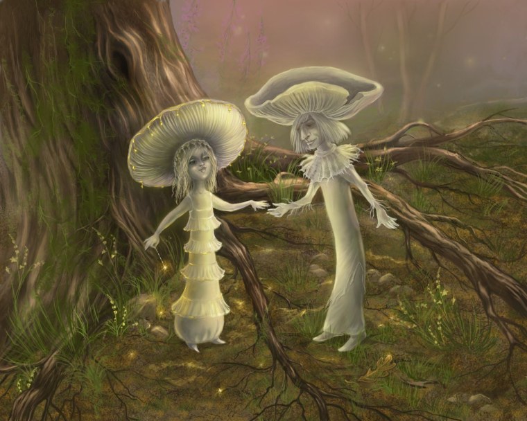 Бледная поганка гриб арт