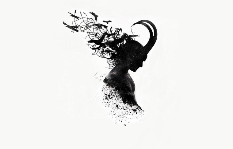 Минимализм на черном фоне