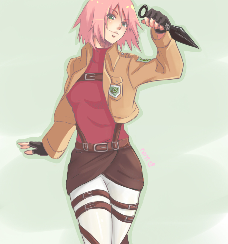 Сакура Харуно аниме в полный рост