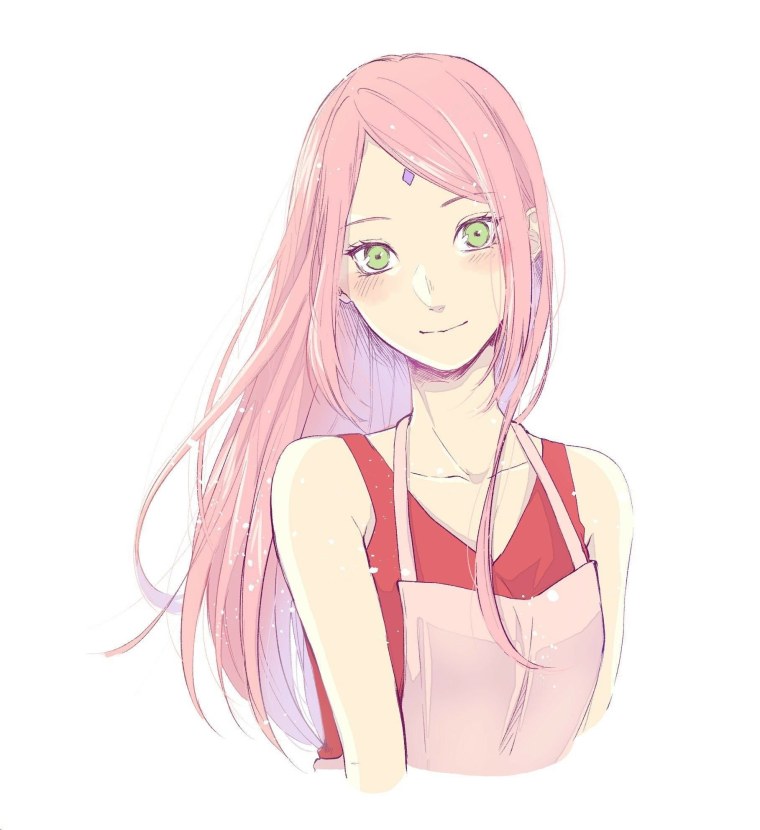 Сакура Харуно в современной одежде арт